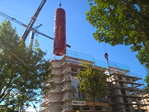 Fasaag Speicher Beim Einrbringen Ins Solardomizil 500 Speicher beim Einbringen ins Solardomizil