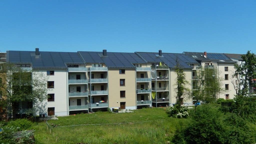 solar sanierte MFH in Chemnitz III - Rückansicht