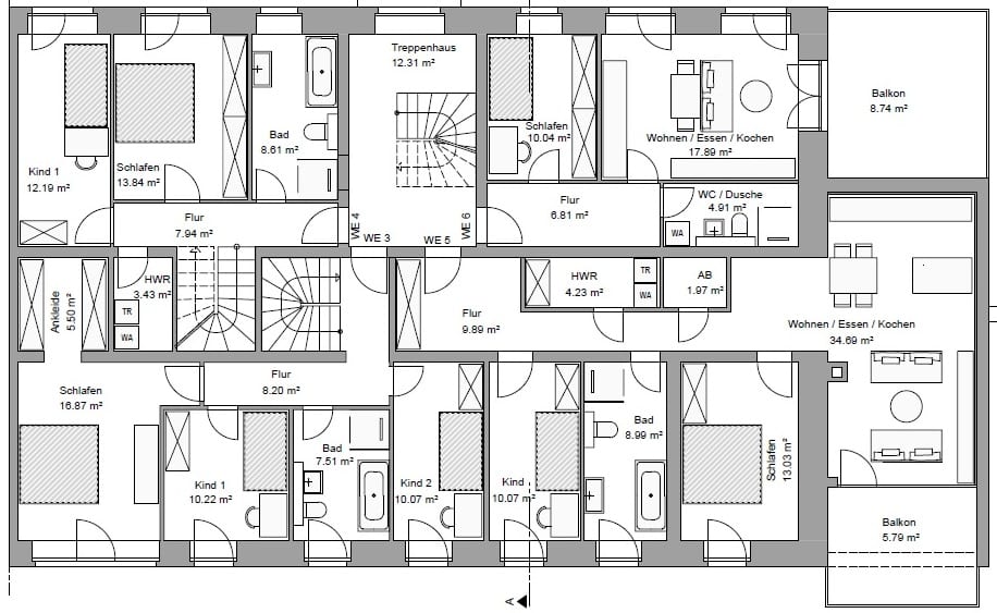 Grundriss Obergeschoss Grundriss Obergeschoss