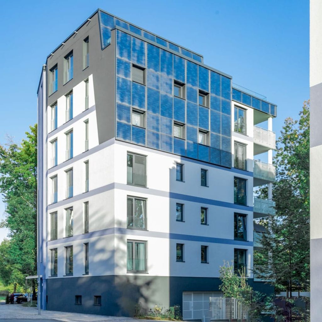 Solarturm an der Chemnitz
