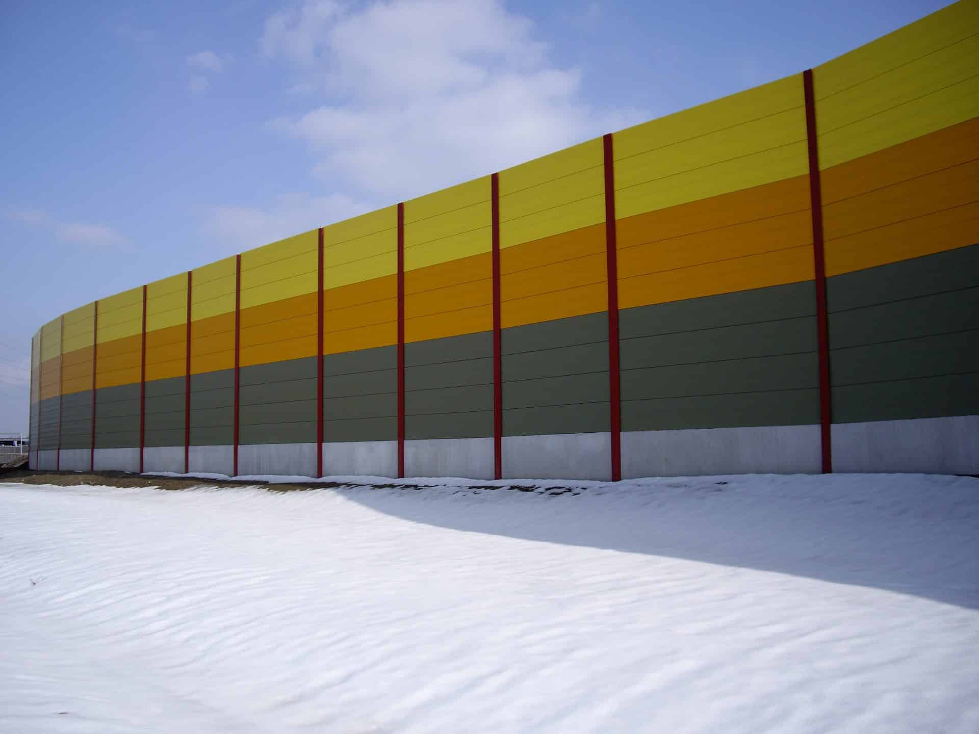 Lärmschutzwand, Aluminium, Sachsen