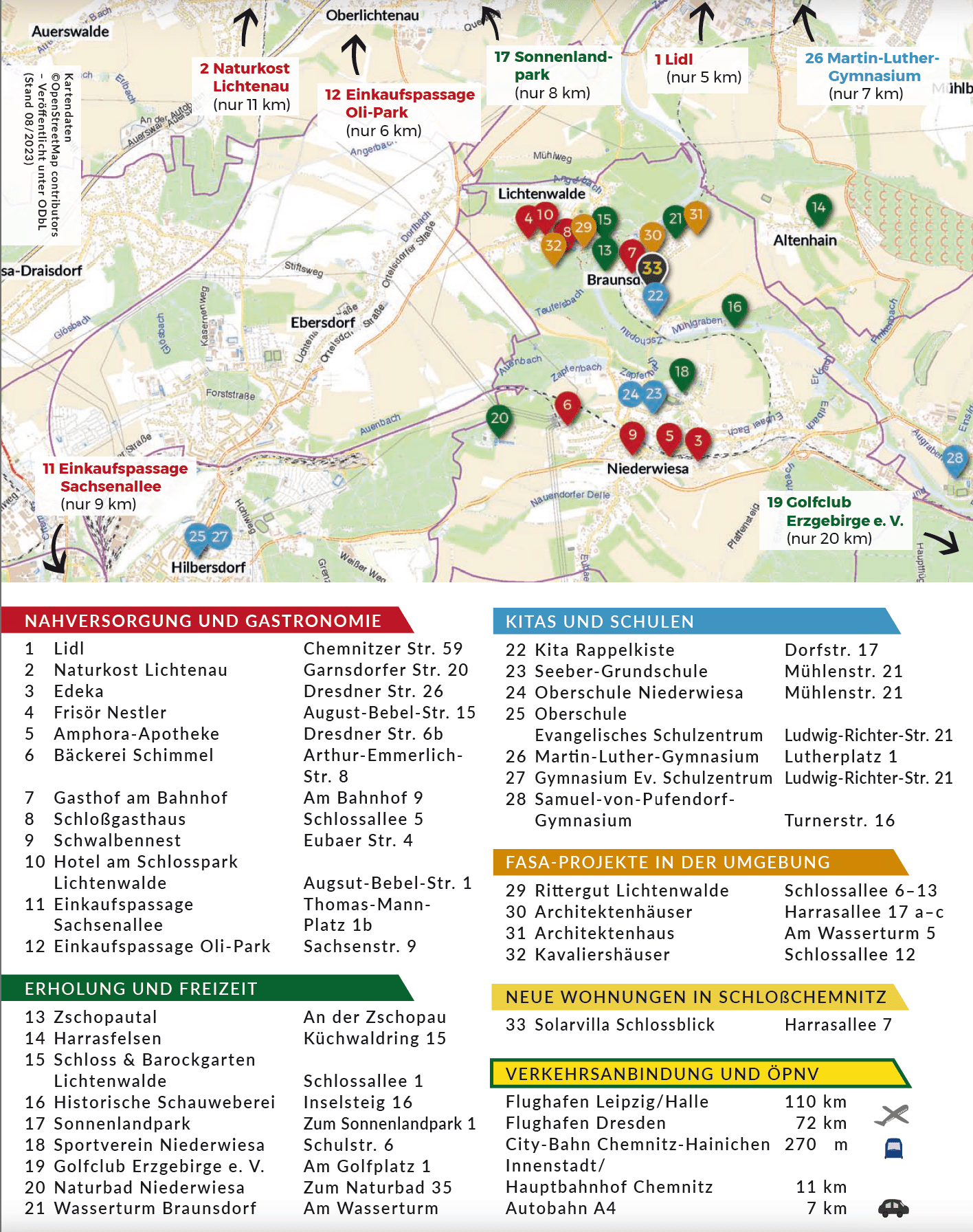 Map Braunsdorf Map Braunsdorf
